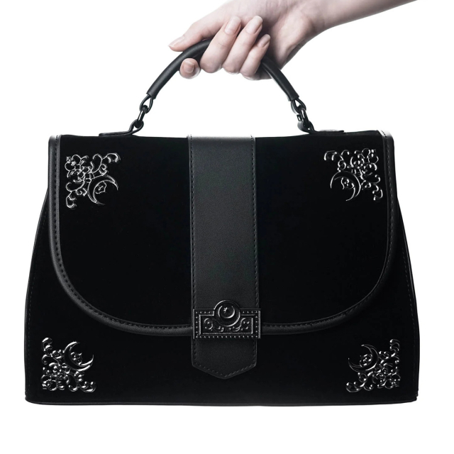 KILLSTAR Moonlight Satchel Bag - Gothic handle bag with...