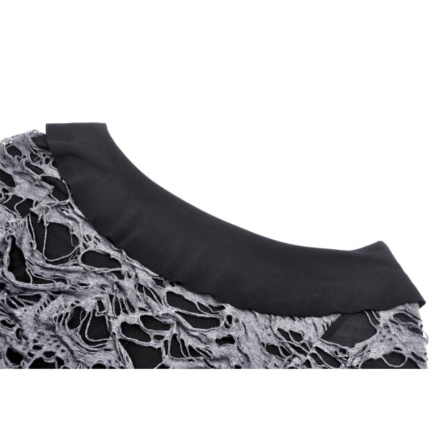 Morbides Fetzenshirt-Cardigan Ultra Mortem