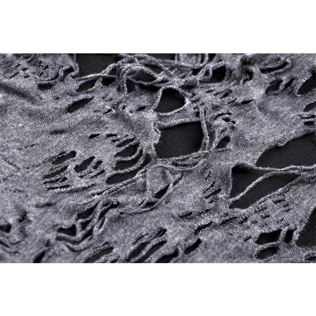 Morbides Fetzenshirt-Cardigan Ultra Mortem