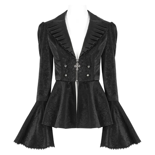 Devil Fashion Schößchenjacke Amore dOmbra mit Trompetenärmeln XXL