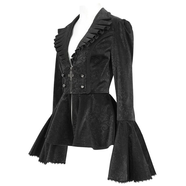 Devil Fashion Schößchenjacke Amore dOmbra mit Trompetenärmeln XXL