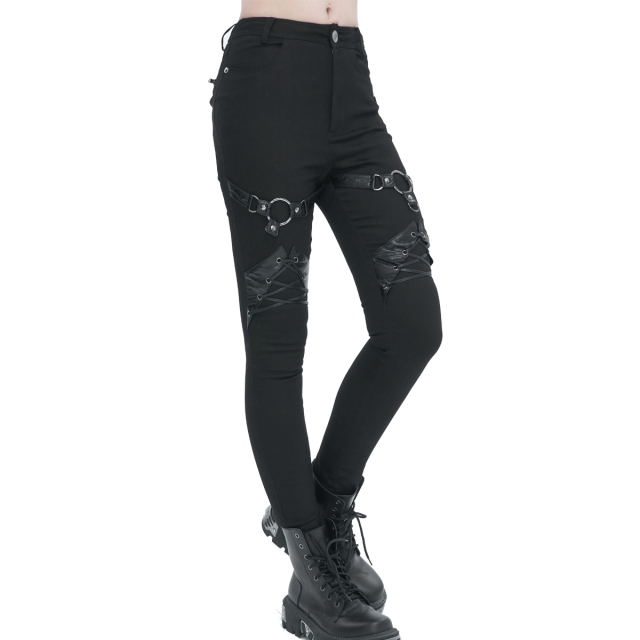 Skinny stretch jeans Corpus Delicti with straps