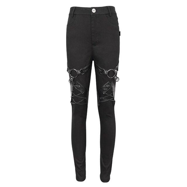Skinny Stretch-Jeans Sacred Myth mit Riemen