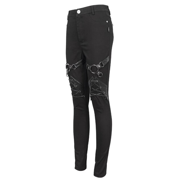 Skinny Stretch-Jeans Sacred Myth mit Riemen