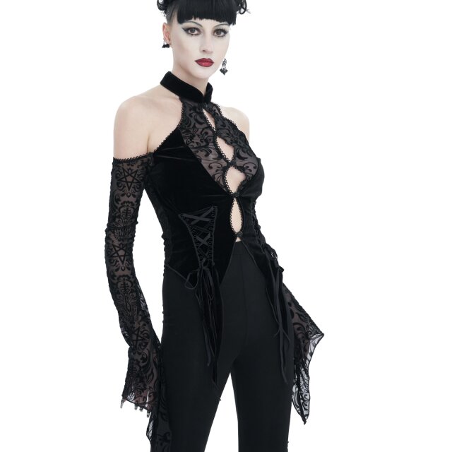 Romantische Off-Shoulder Bluse Follow Me To Darkness