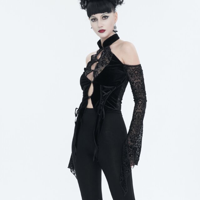Romantische Off-Shoulder Bluse Follow Me To Darkness