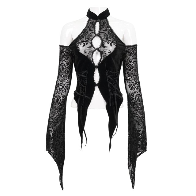 Romantische Off-Shoulder Bluse Follow Me To Darkness