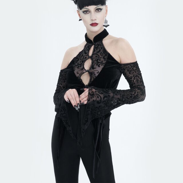 Romantische Off-Shoulder Bluse Follow Me To Darkness