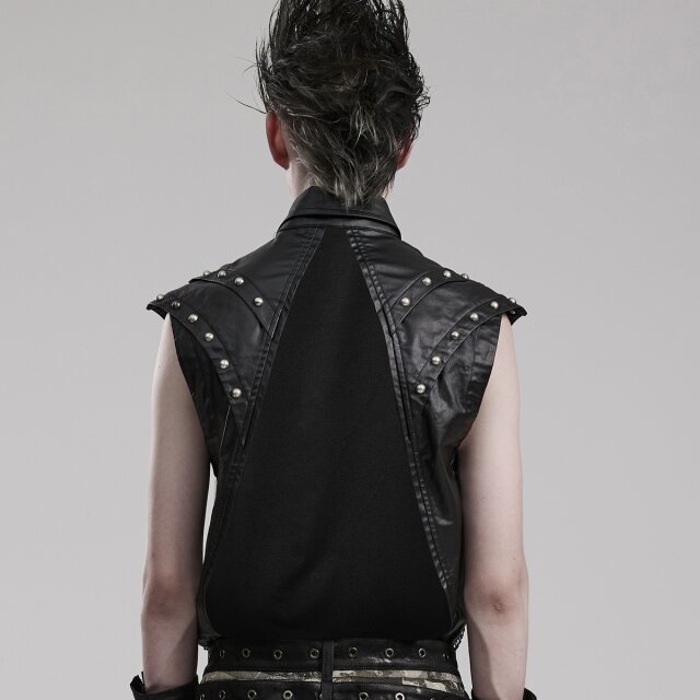 Postapokalypse Shirt Throne of Aegon mit Netz und Kunstleder-Details