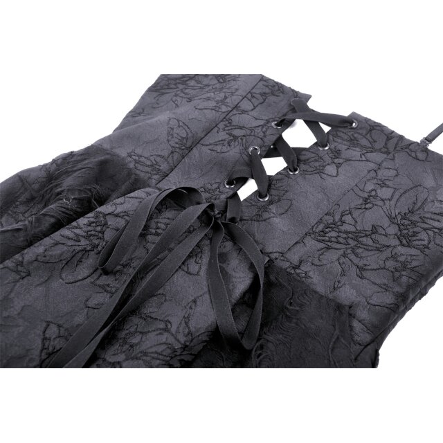 Tapered hi-low dress Demonic Lilith with straps
