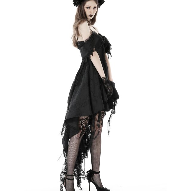 Tapered hi-low dress Demonic Lilith with straps