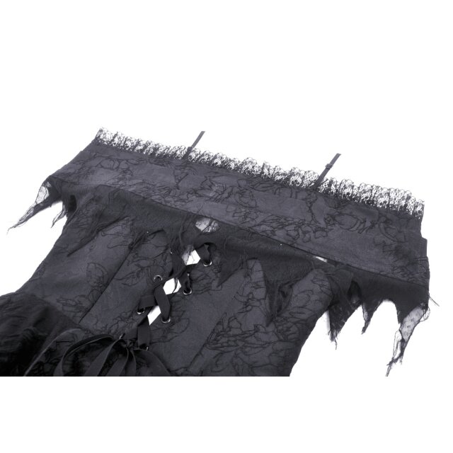 Tapered hi-low dress Demonic Lilith with straps