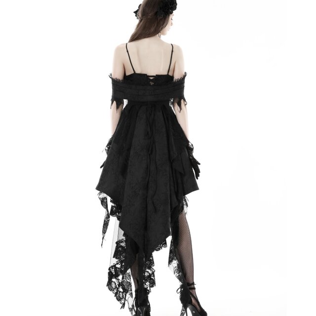 Tapered hi-low dress Demonic Lilith with straps