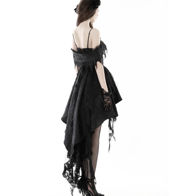 Zipfeliges Vokuhila Kleid Demonic Lilith mit Trägern