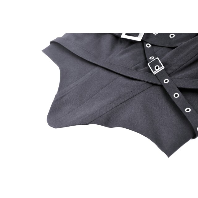 Belly-free punk corset top Birth of the Parasite