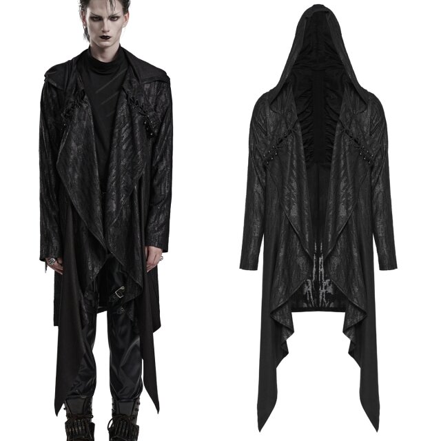 PUNK RAVE Gothic Zipfeljacke (WY-1086) im Fetzen-Look mit...