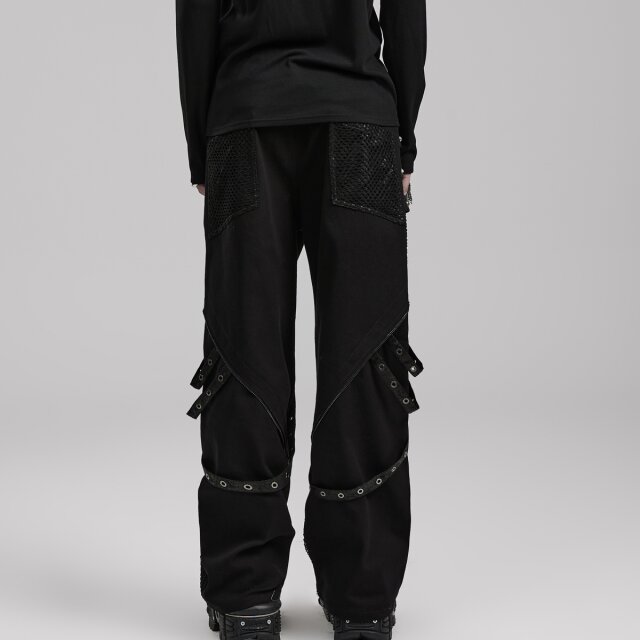 Weite PUNK RAVE Gothic Bondagehose Nomad of the Shadow
