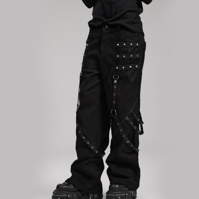 Weite PUNK RAVE Gothic Bondagehose Nomad of the Shadow