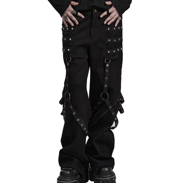 Wide PUNK RAVE Gothic bondage trousers Nomad of the Shadow