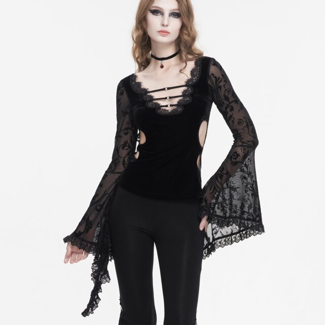 Sinnliches Gothic Blusenshirt Nightfall XXL