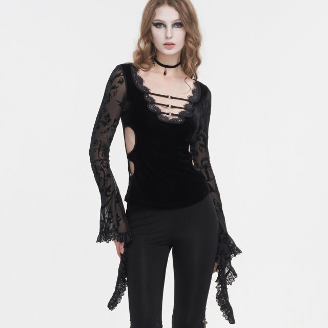 Sinnliches Gothic Blusenshirt Nightfall XXL