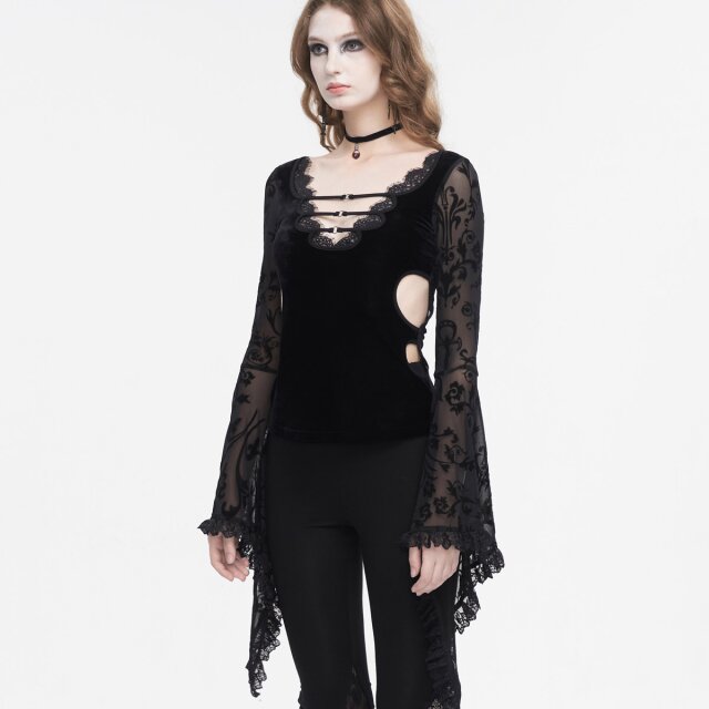 Sinnliches Gothic Blusenshirt Nightfall XXL