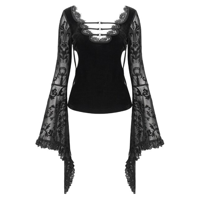 Sinnliches Gothic Blusenshirt Nightfall XXL