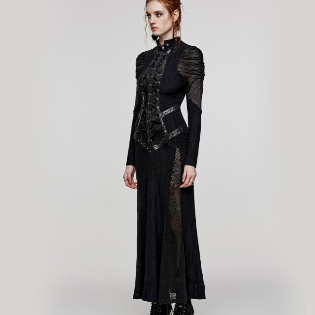 Langes PUNK RAVE Postapokalypse Kleid Laenor 4XL