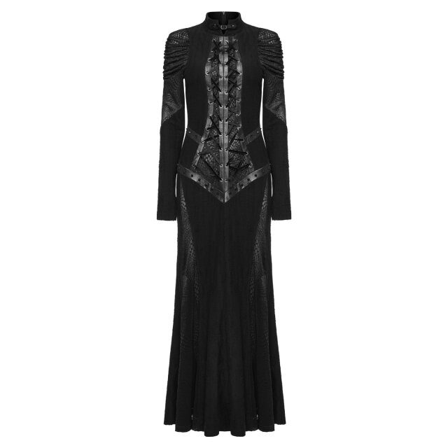 Langes PUNK RAVE Postapokalypse Kleid Laenor 4XL