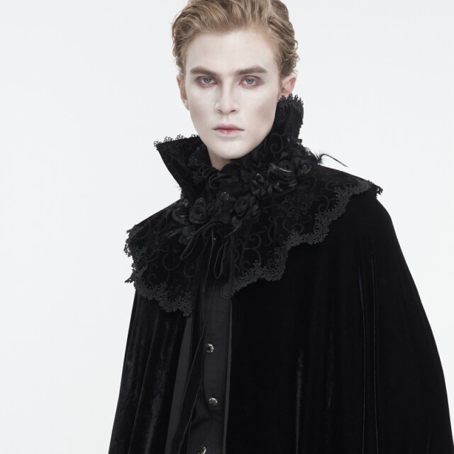 Long unisex gothic velvet cape Reign in Blood