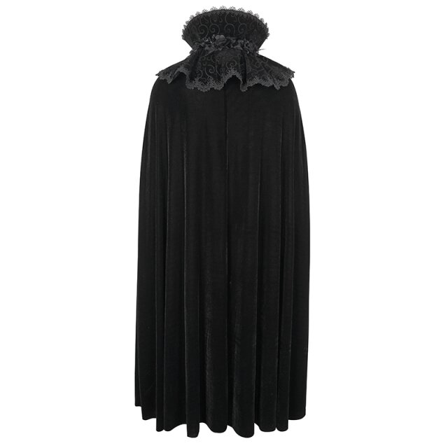 Long unisex gothic velvet cape Reign in Blood