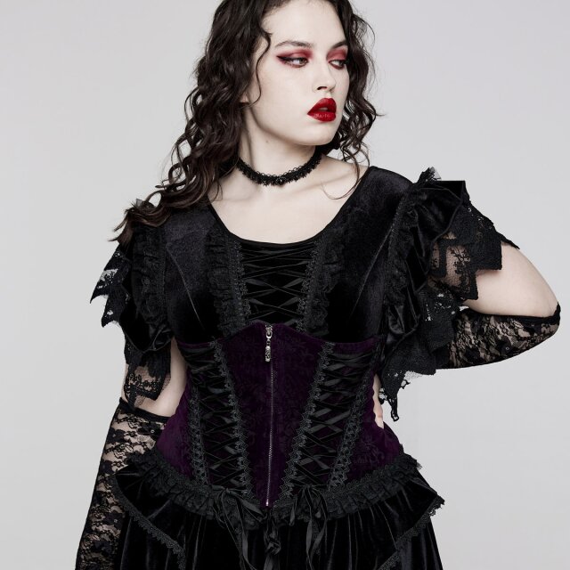 Viktorianische Punk Rave Unterbrustkorsage Miss OHara