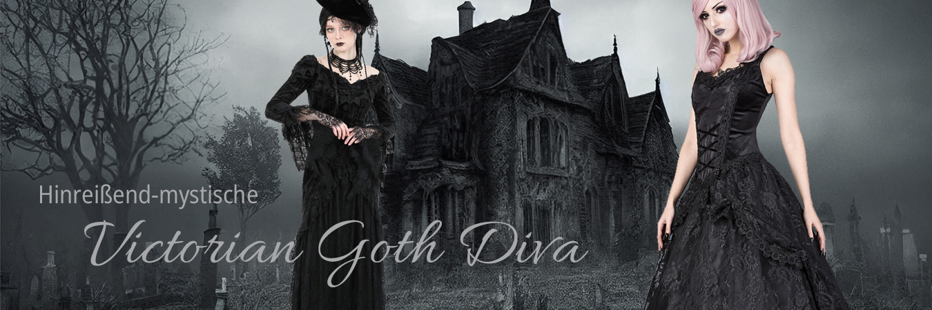 Viktorianisch anmutende Gothic Kleider, Blusen, Röcke und noch mehr für einen stilvollen Düster-Look beim Wave-Gotik-Treffen 2024